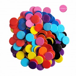 Set 160 jetoane pentru jocuri, diametru 22 mm, in 8 culori