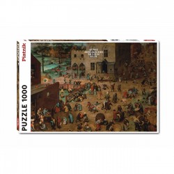 Puzzle Piatnik "Pieter Bruegel cel Batran - Jocuri de copii", 1000 piese, dimensiune 68 x 48 cm, produs in Austria