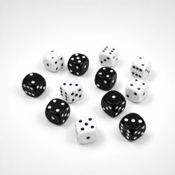 Set 12 zaruri 10 mm, bine finisate, pentru Table si alte jocuri